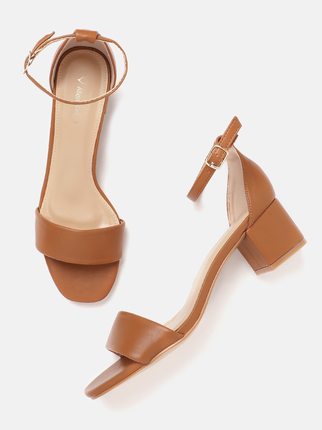 

Allen Solly Women Brown Solid Block Heels