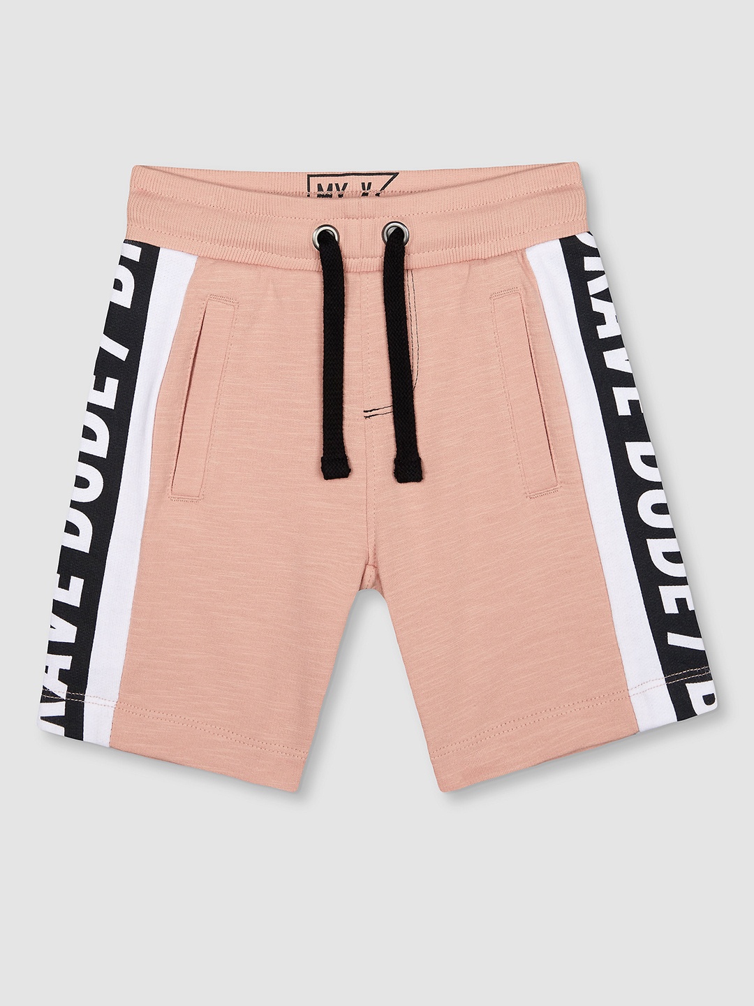 

mothercare Boys Pink Solid Regular Fit Pure Cotton Shorts