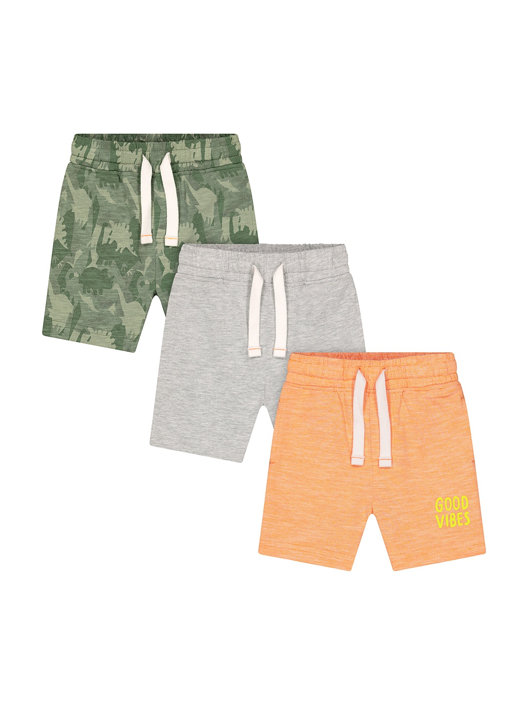 

mothercare Boys Pack Of 3 Regular Shorts, Green