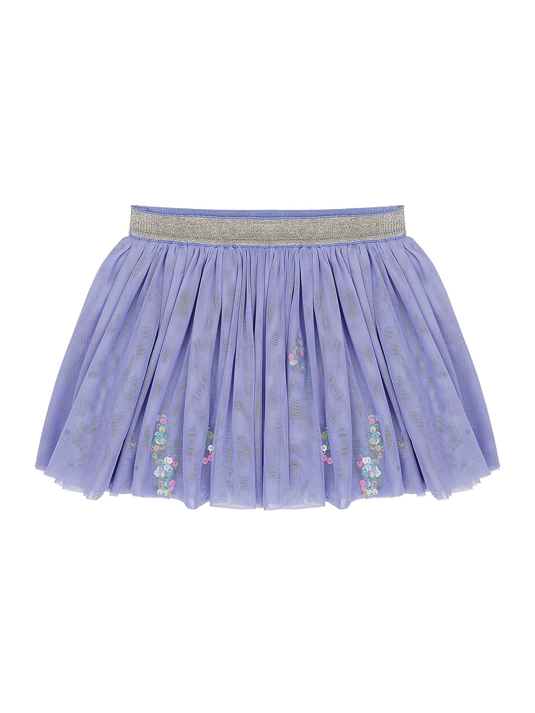 

mothercare Infant Girl Purple Sequin Mesh A-Line Skirt