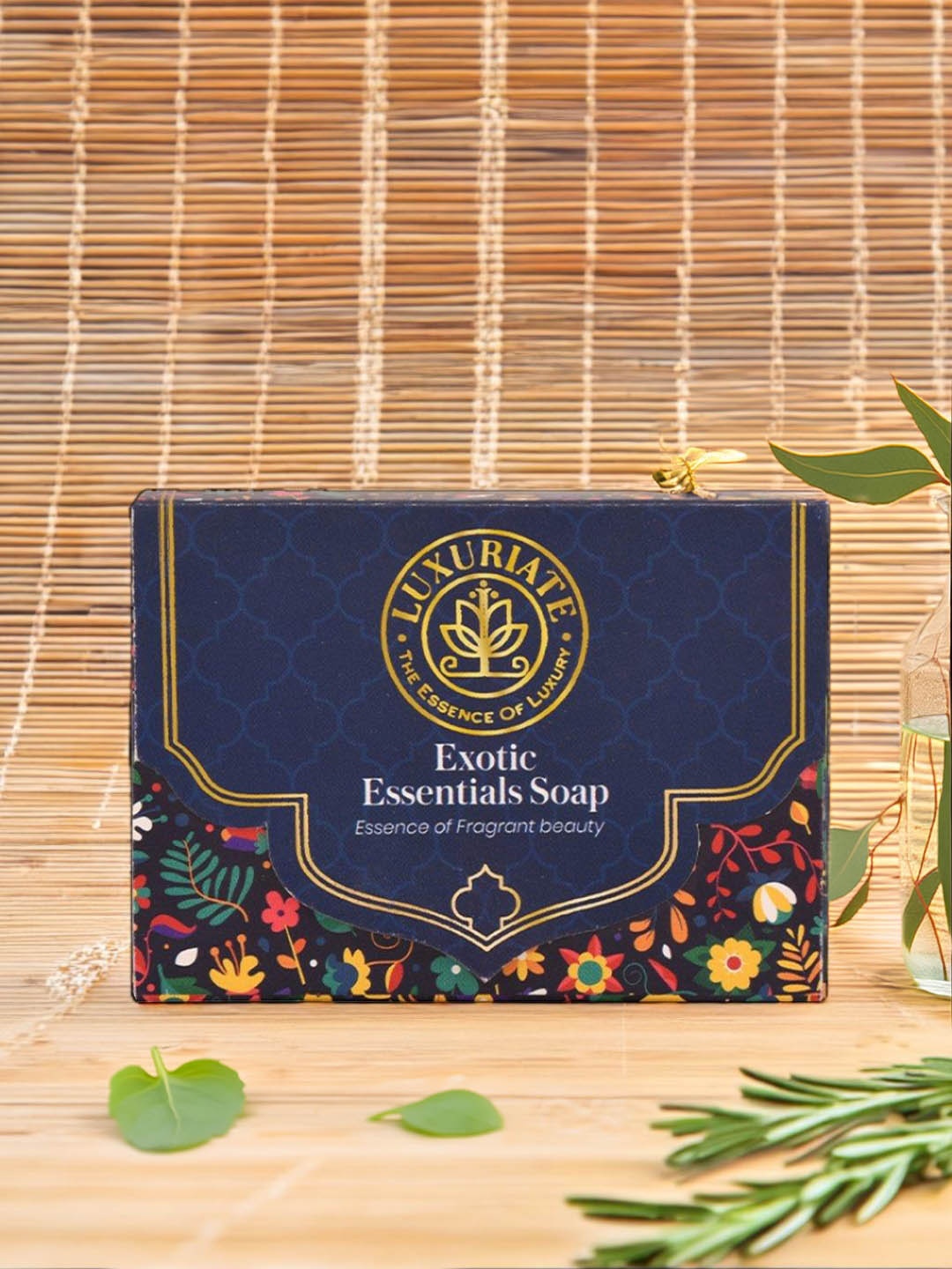 

LUXURIATE Exotic Essentials Essense of Fragrant Beauty Soap Bar 125 ml, Blue