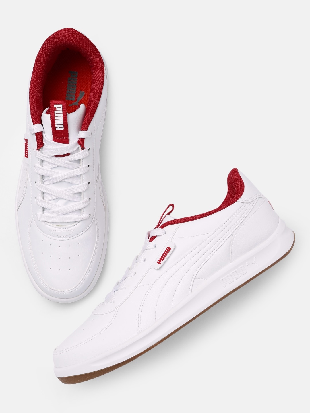 

Puma Men White Baymax Leather Sneakers