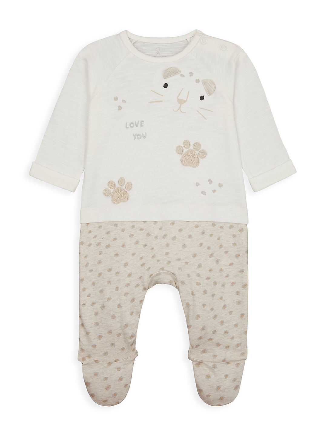 

mothercare Kids White Printed Romper