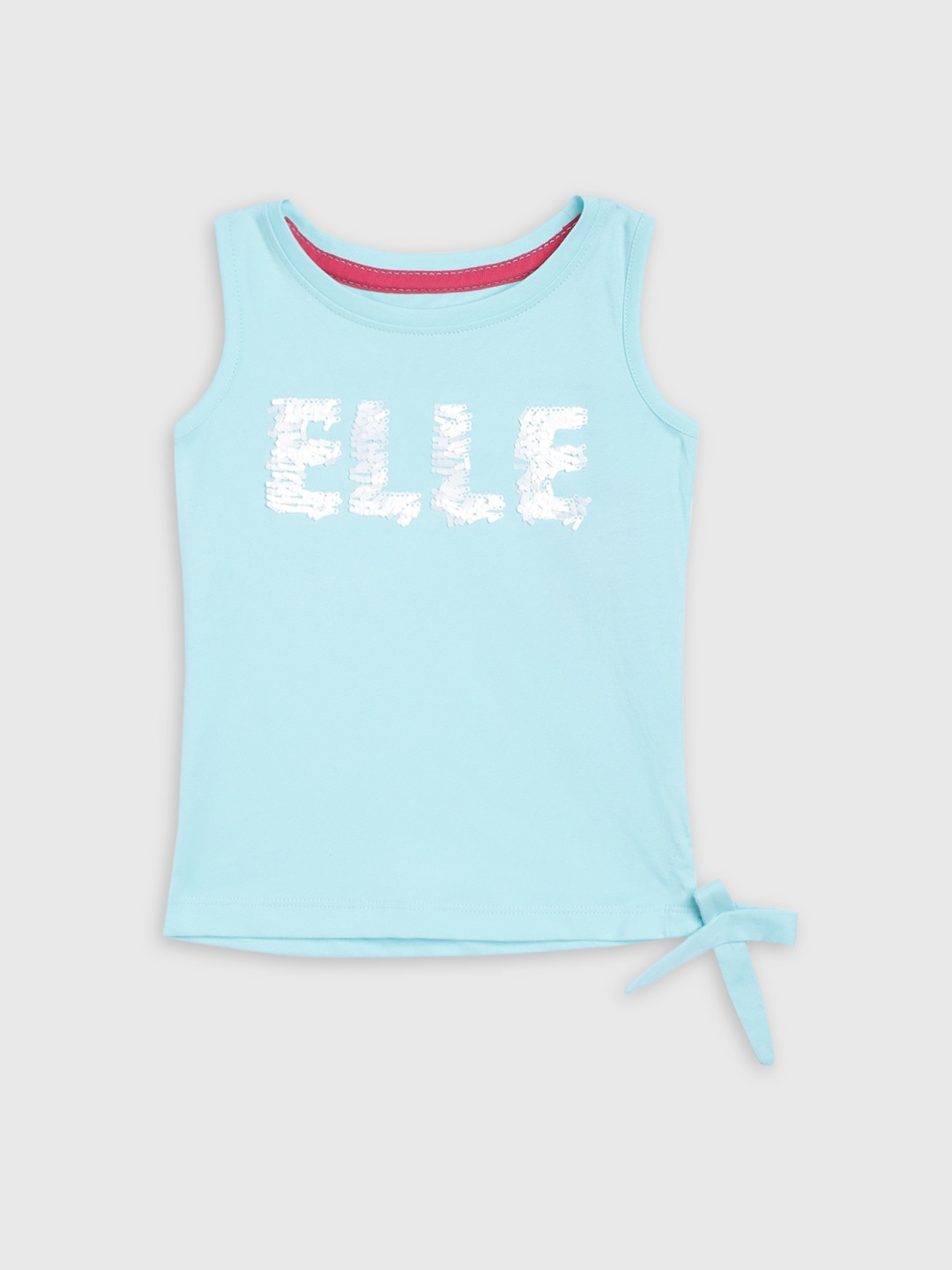 

ELLE Girls Blue Embellished Tank Top