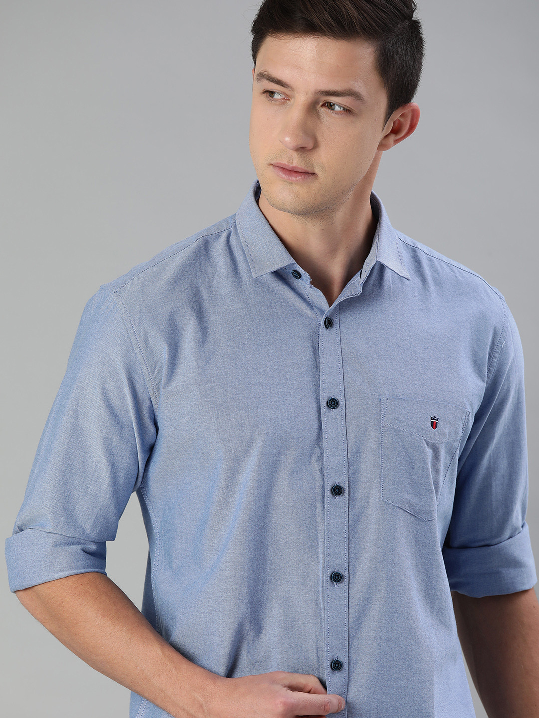 

Louis Philippe Sport Men Blue Slim Fit Solid Casual Shirt