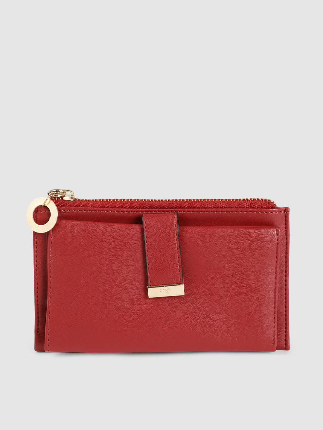 

Baggit Women Red Solid Two Fold Wallet