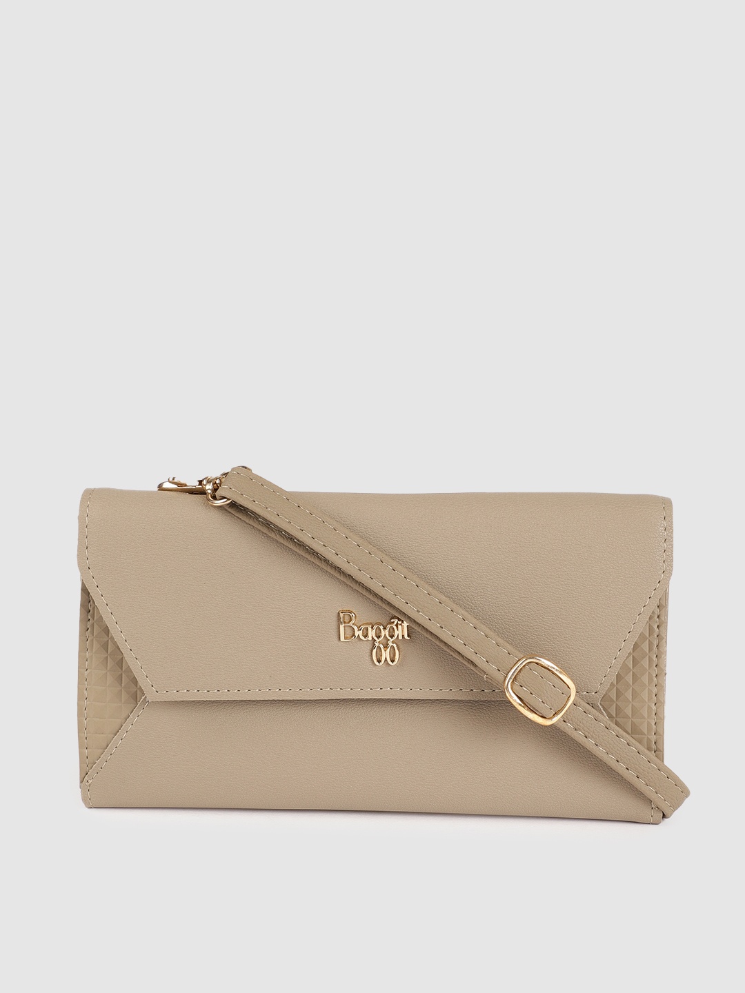 

Baggit Women Beige Solid LOAFER BYRON Two Fold Wallet