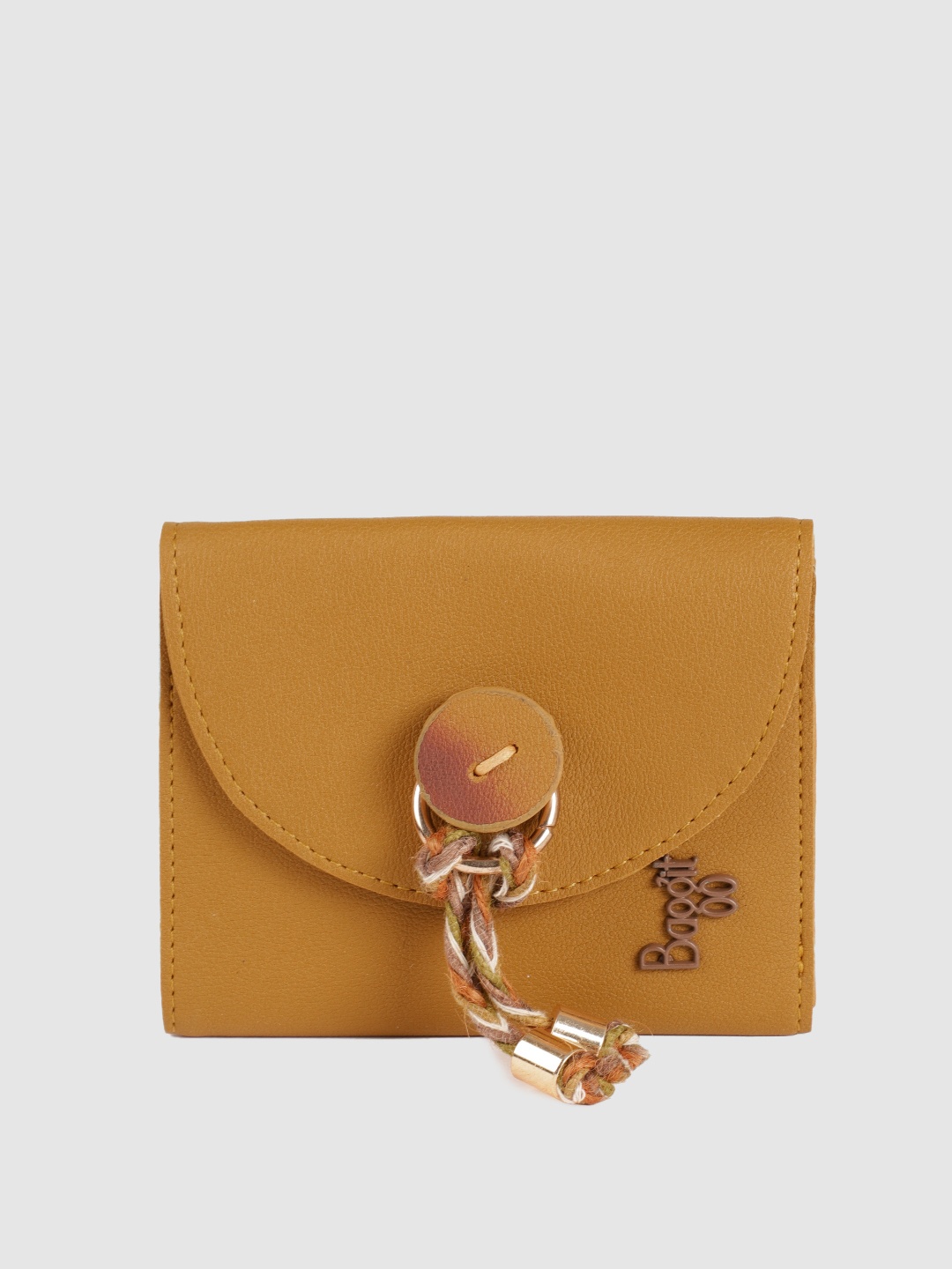 

Baggit Women Yellow Solid Two Fold Wallet
