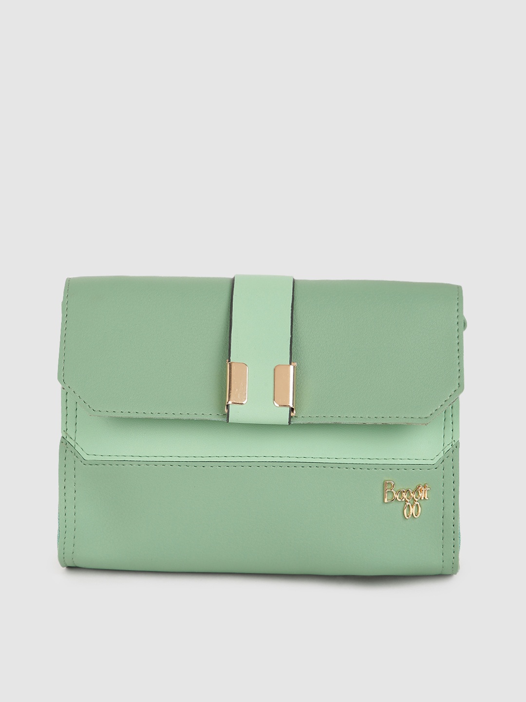 

Baggit Green Solid Sling Bag