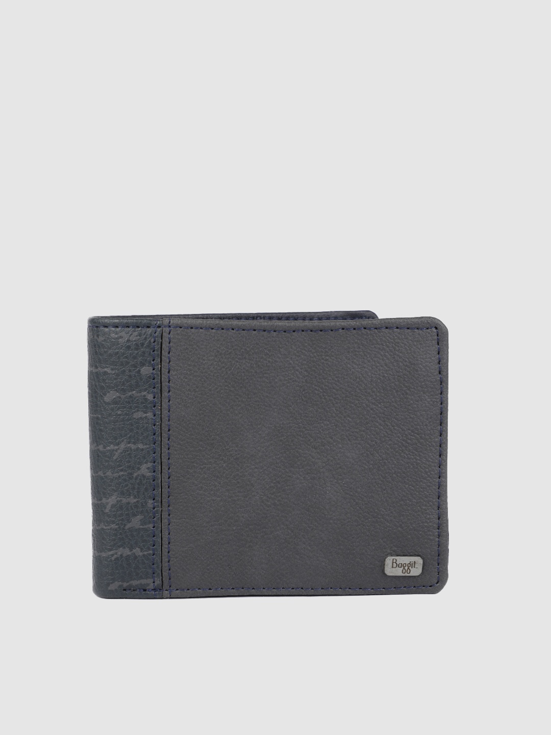 

Baggit Men Grey Printed Two Fold Wallet