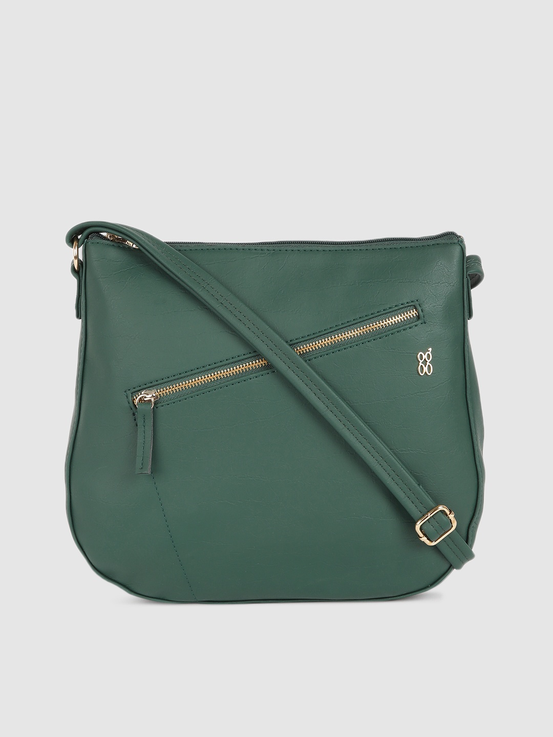 

Baggit Green Solid Sling Bag