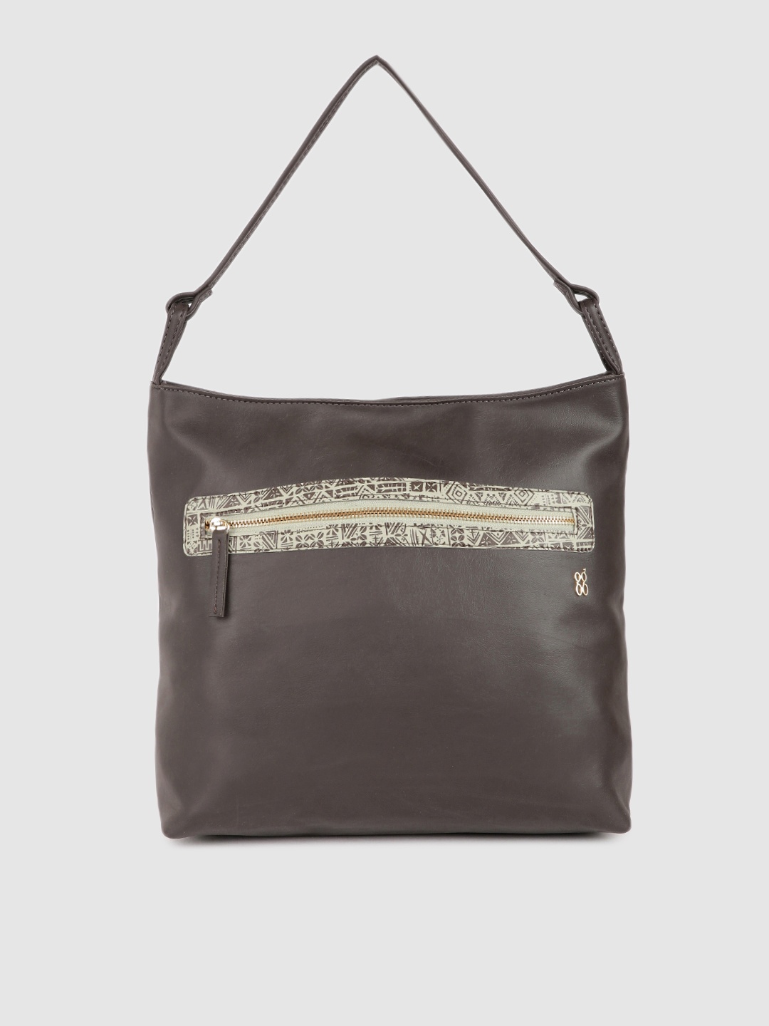 

Baggit Brown Solid Hobo Bag
