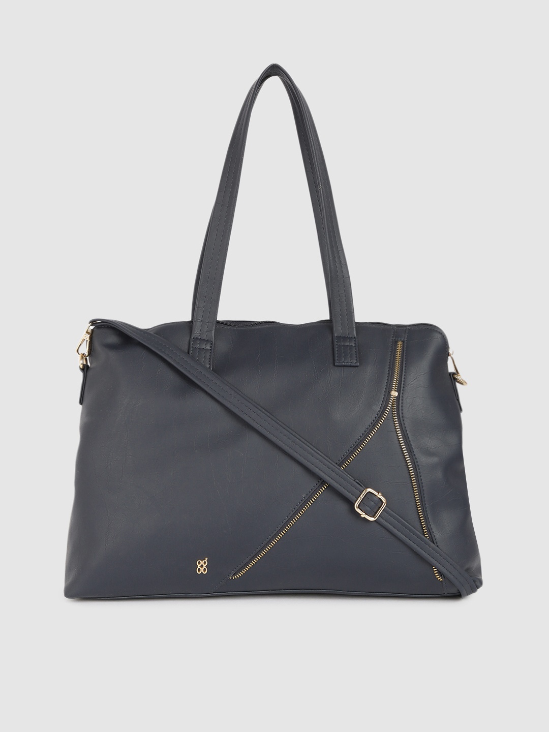 

Baggit Navy Blue Solid Shoulder Bag