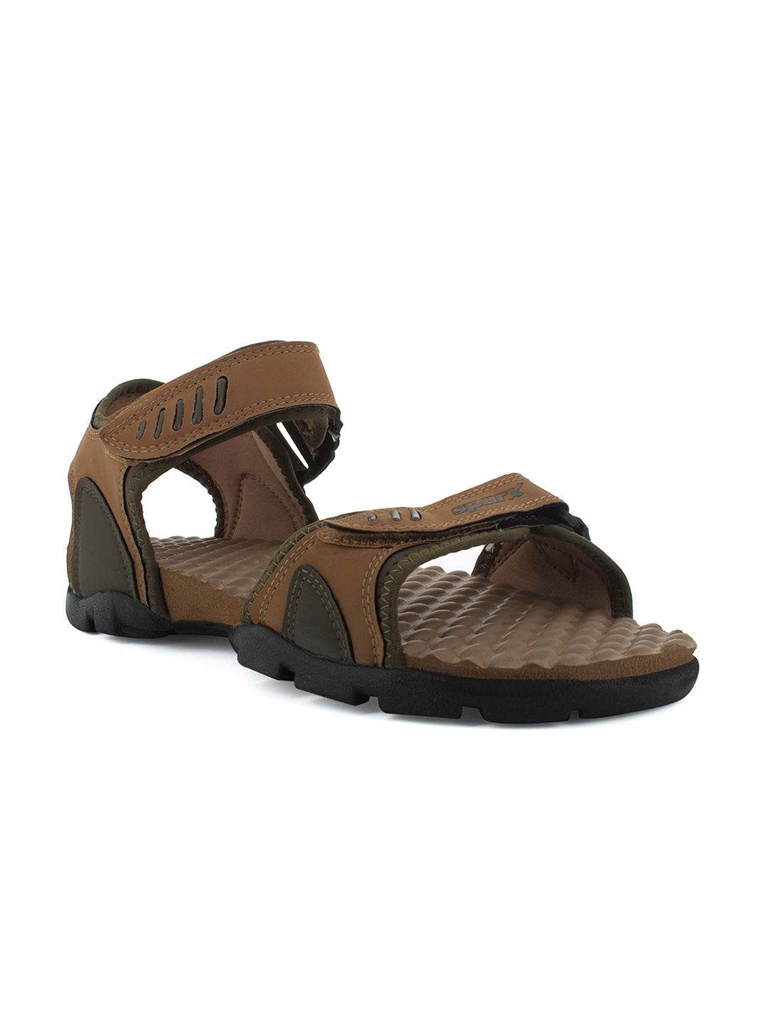 

Sparx Men Camel Brown Solid Sports Sandals