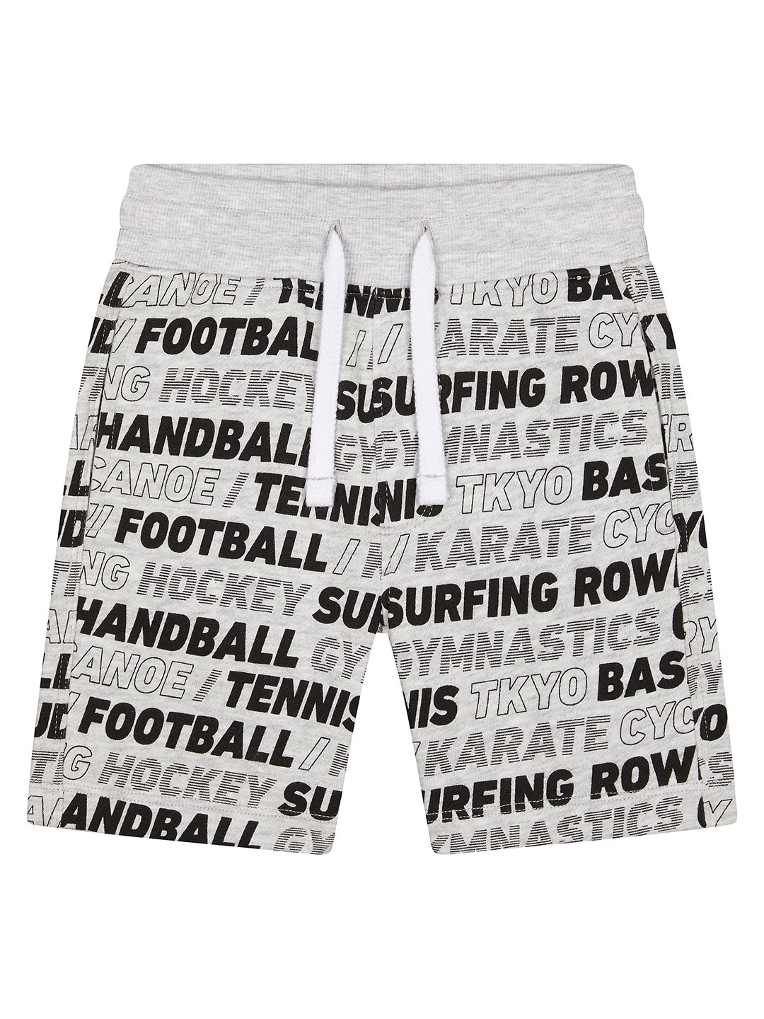 

mothercare Boys Grey Printed Regular Fit Shorts