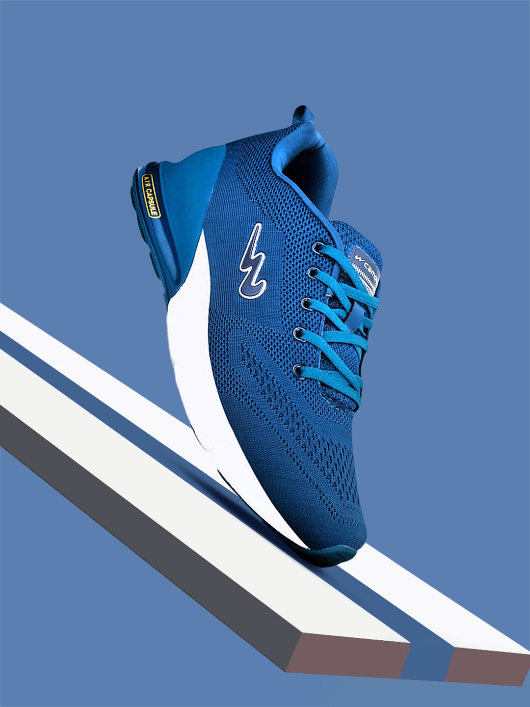 

Campus Men Blue Mesh Running Shoes