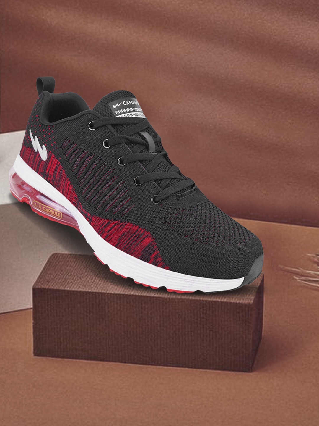

Campus Men Red Mesh Running Shoes