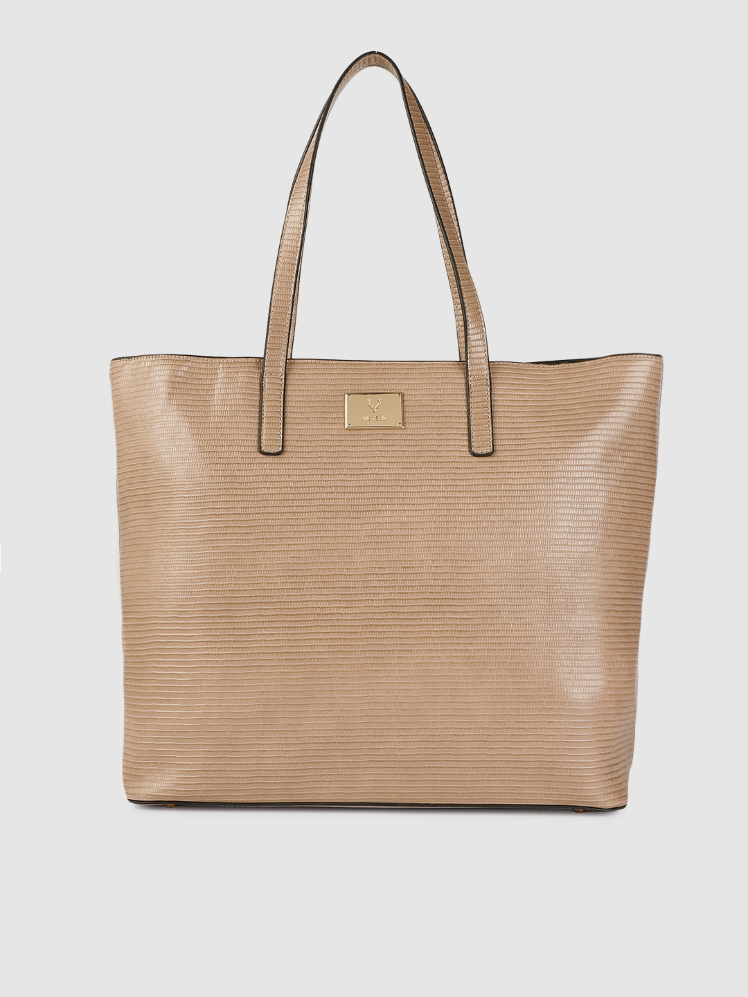 

Allen Solly Tan Brown Animal Textured Shoulder Bag