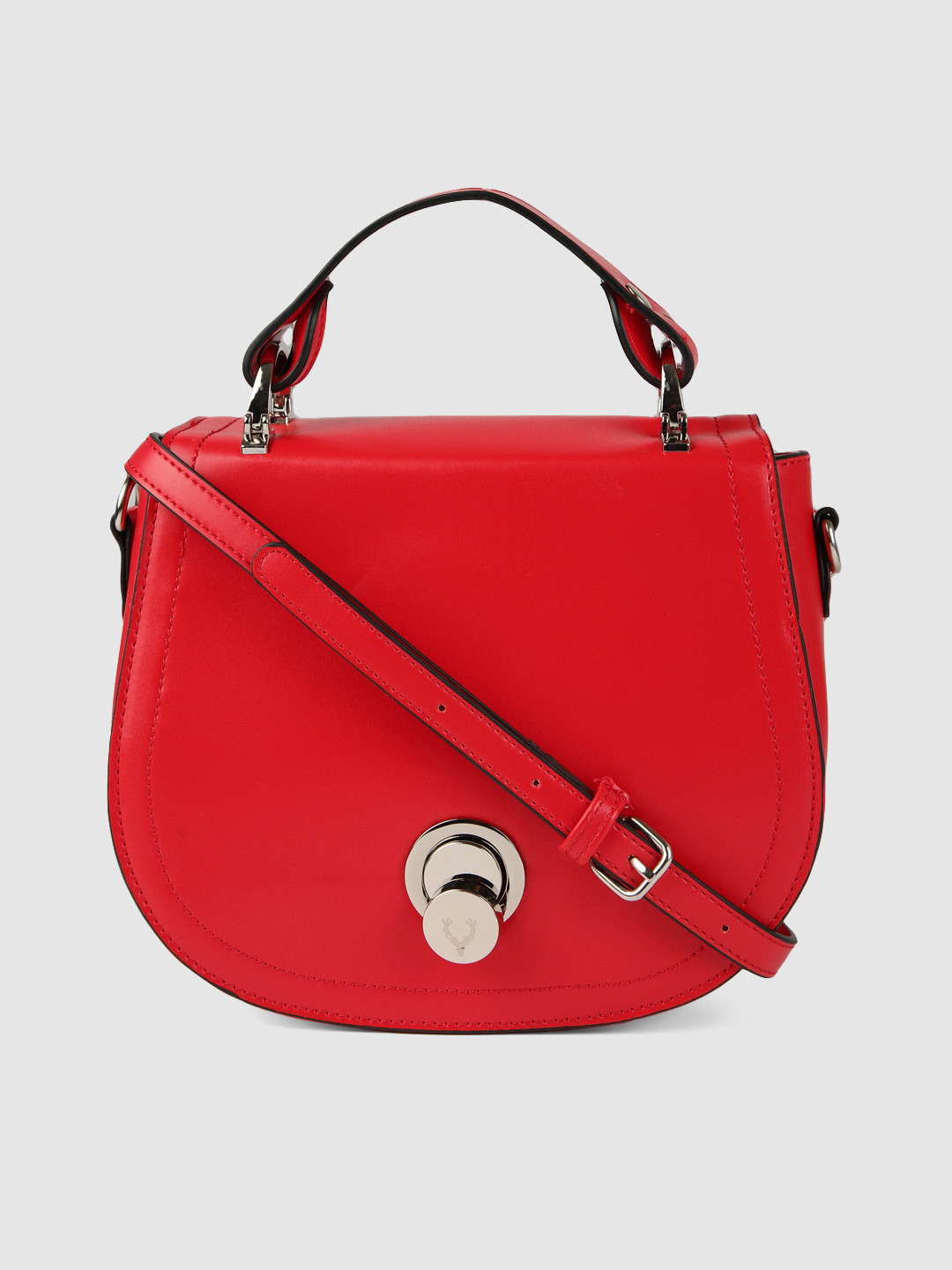 

Allen Solly Red Solid Satchel