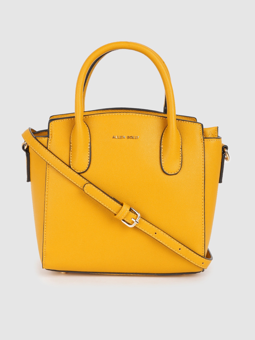 

Allen Solly Mustard Yellow Solid Handheld Bag