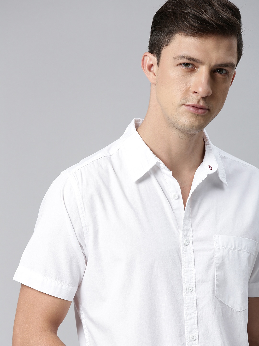 

Roadster Men White Casual Shirt