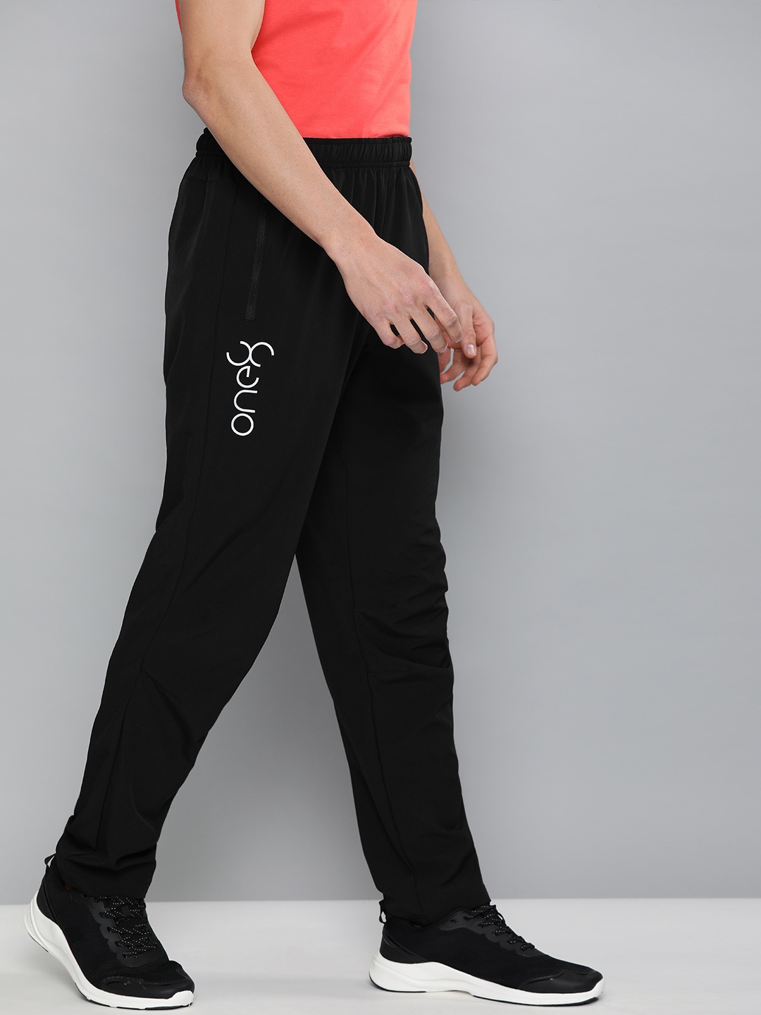 

one8 x PUMA Men Black Slim Fit Solid VK Active Pants
