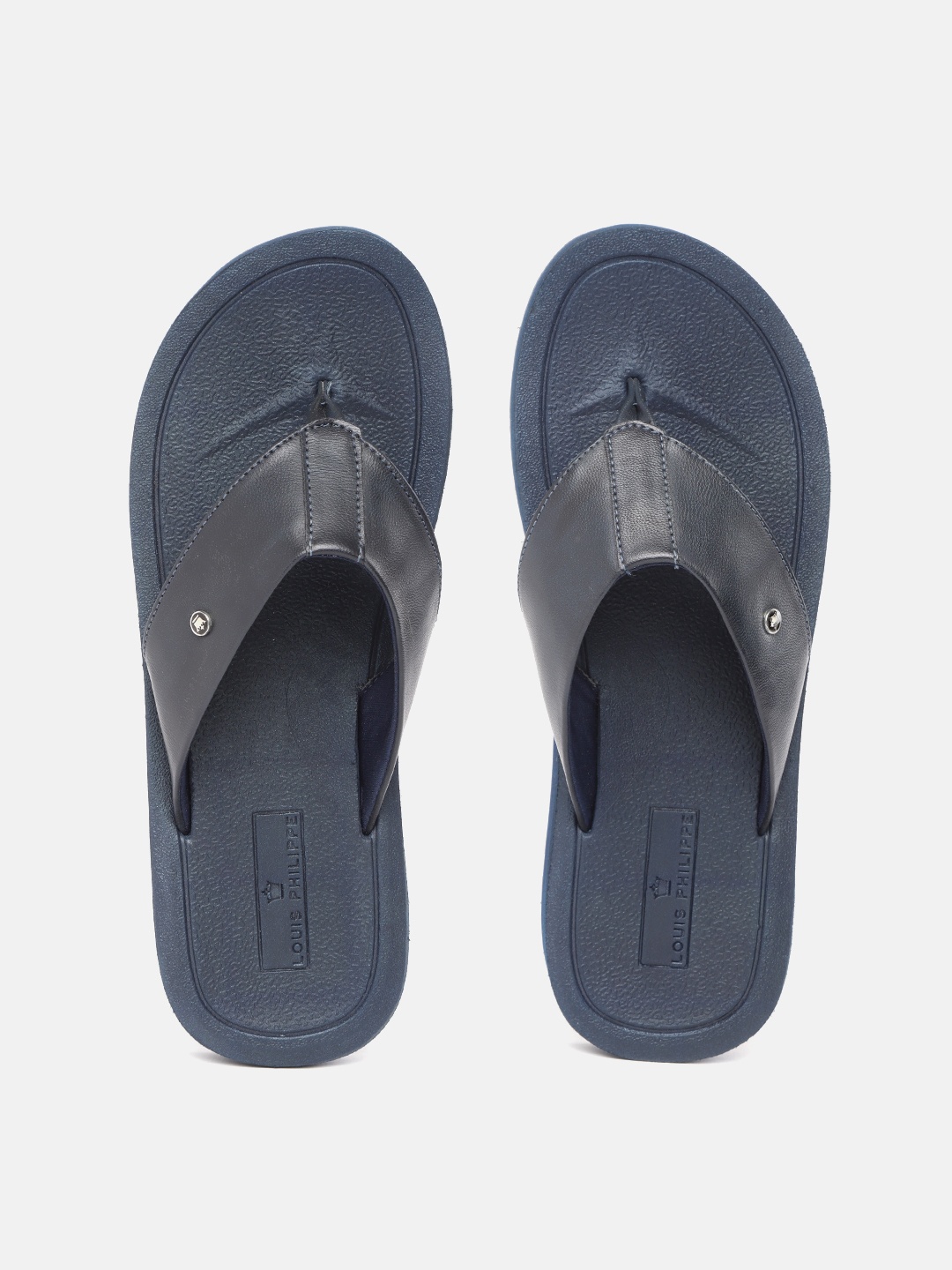 

Louis Philippe Men Comfort Sandals, Navy blue