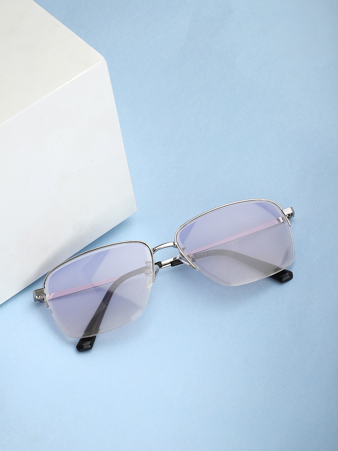 

Carlton London Unisex Square Sunglasses B80-455, Blue