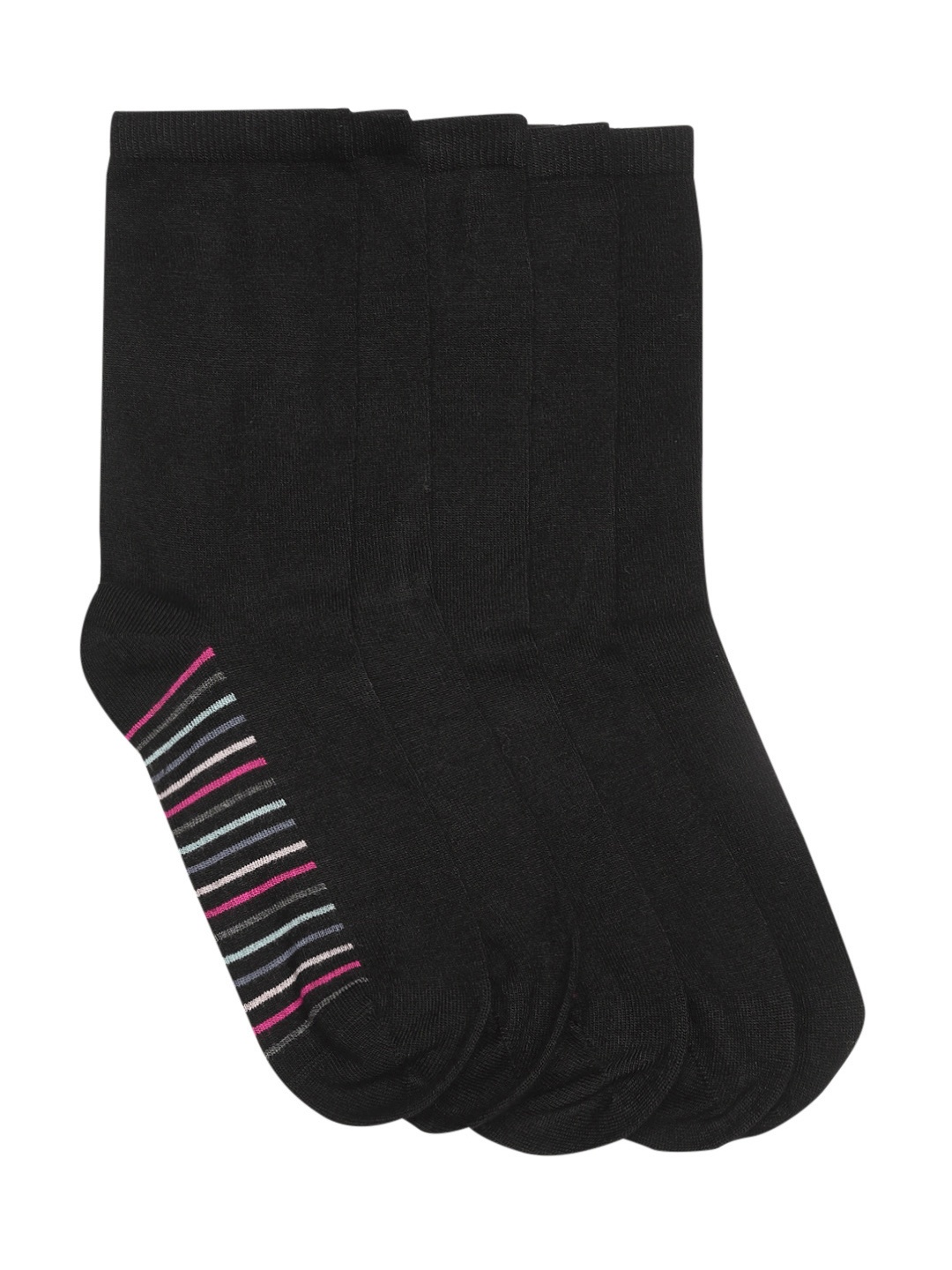 

Marks & Spencer Women Pack of 5 Black Above Ankle Length Socks