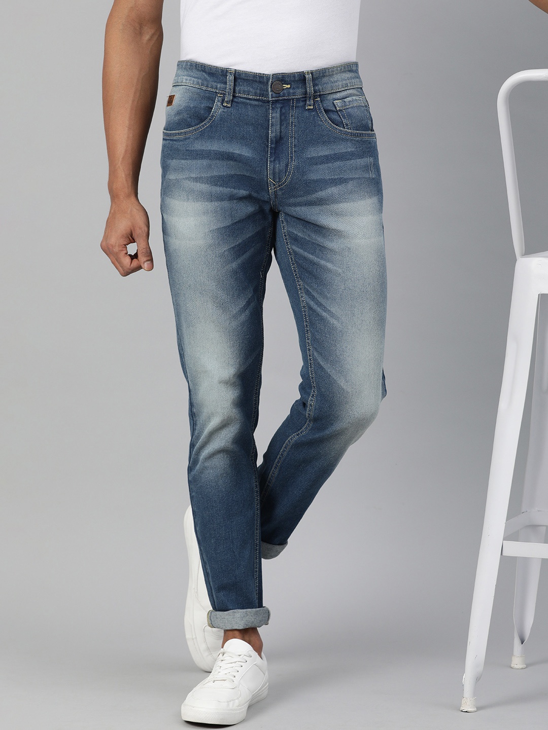 

WROGN Men Blue Skinny Fit Mid-Rise Clean Look Stretchable Jeans