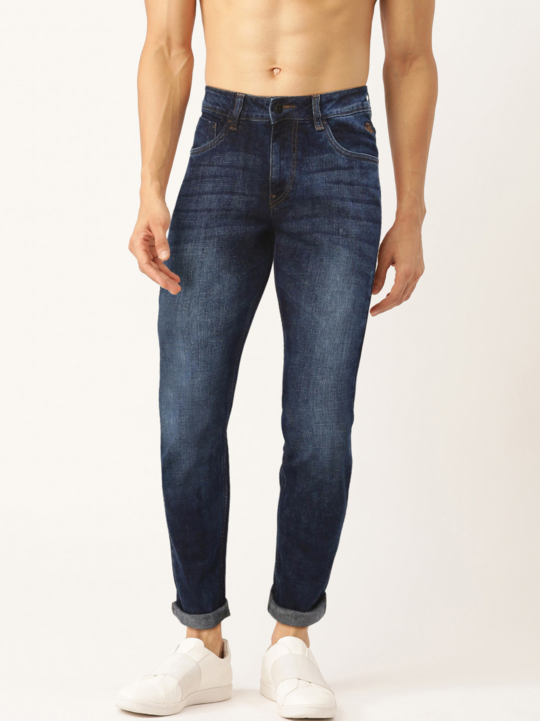 

Flying Machine Men Blue Skinny Fit Low-Rise Clean Look Stretchable Jeans