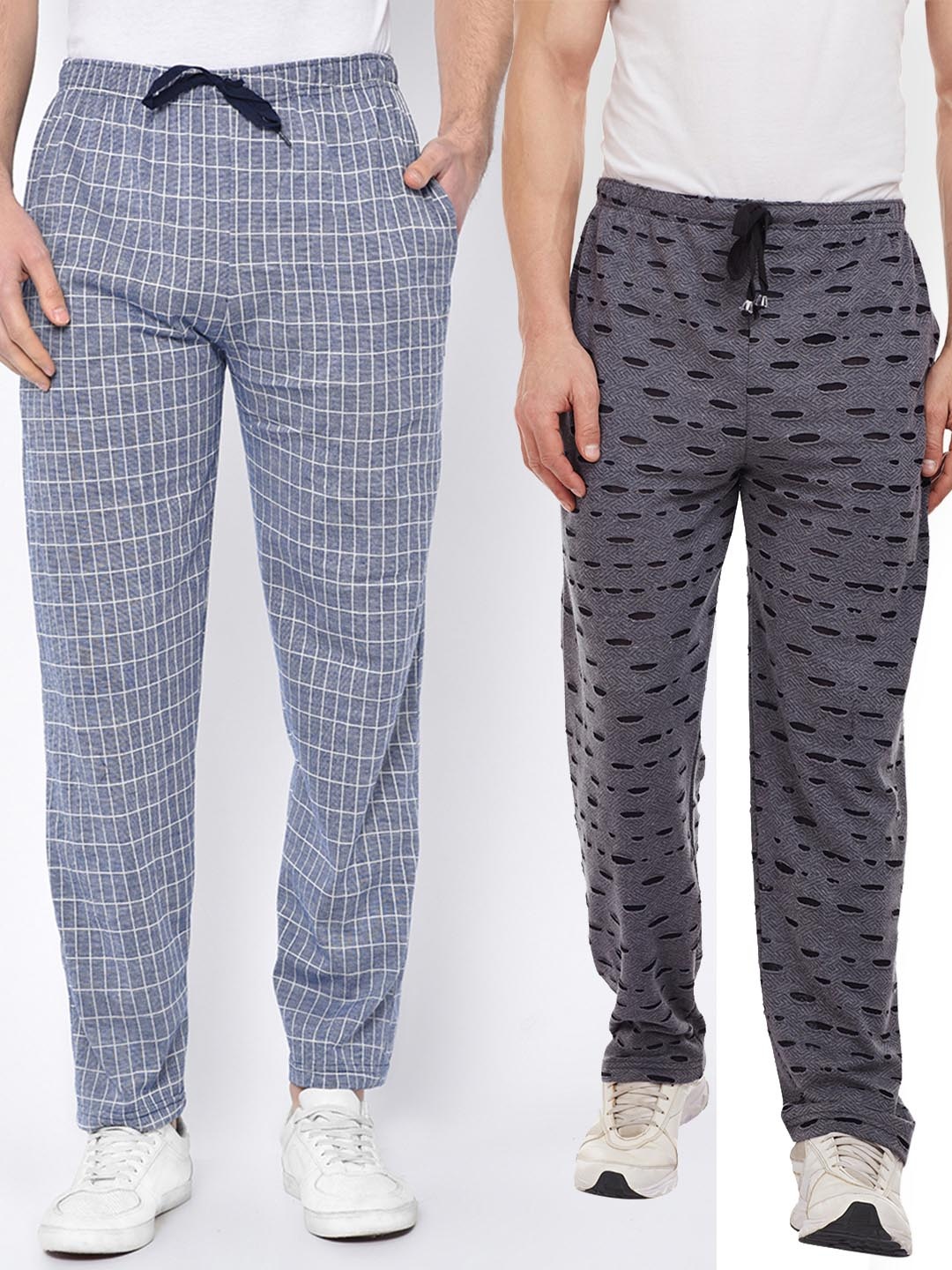 

VIMAL JONNEY Men Pack of 2 Track Pants, Grey