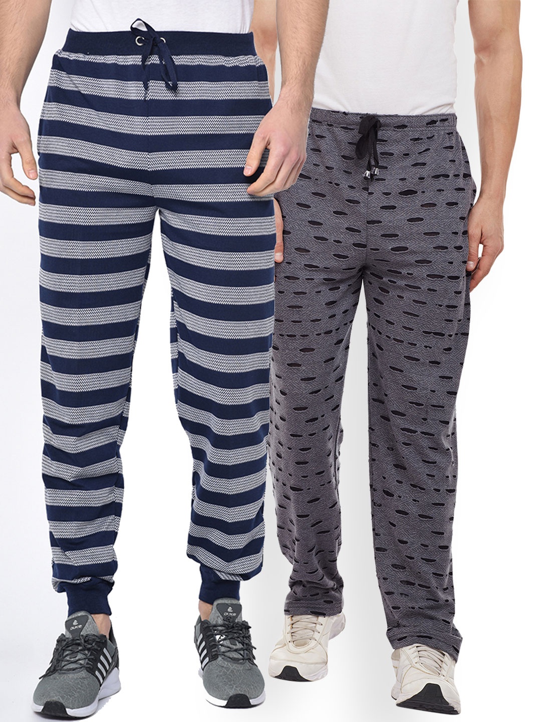 

VIMAL JONNEY Men Pack of 2 Track Pants, Navy blue