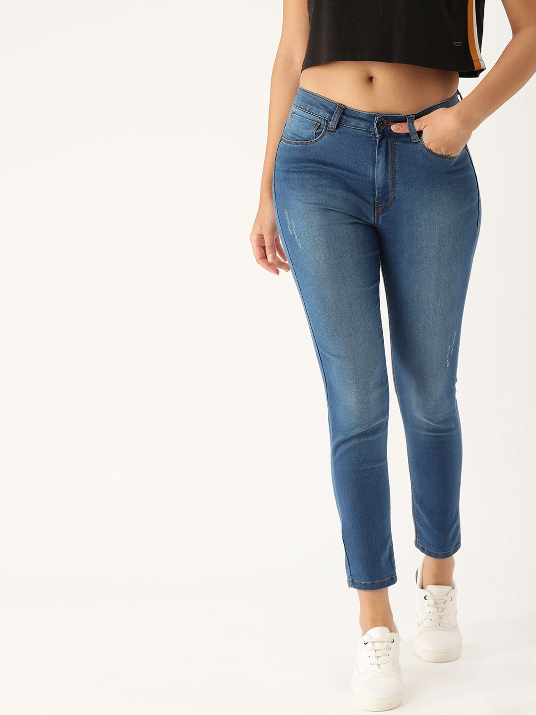 

Flying Machine Women Blue Skinny Fit High-Rise Jeans