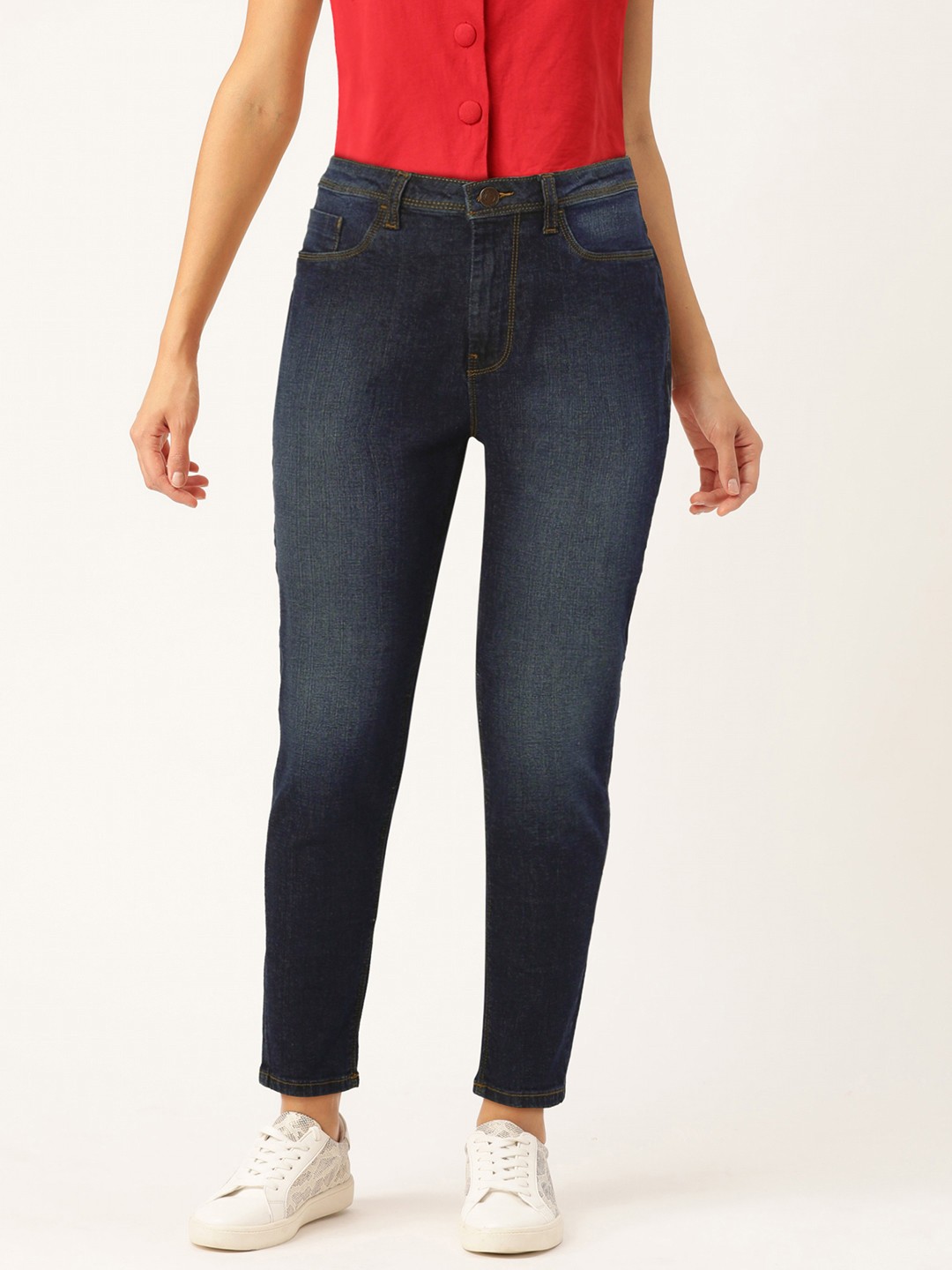 

Flying Machine Women Blue Betty Fit High-Rise Clean Look Stretchable Jeans