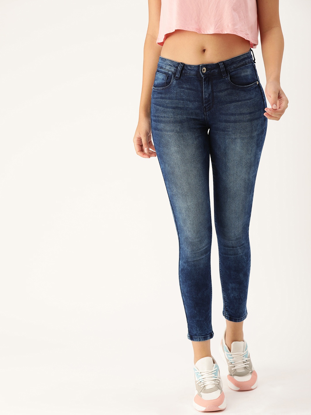 

Flying Machine Women Blue Skinny Fit Mid-Rise Jeans