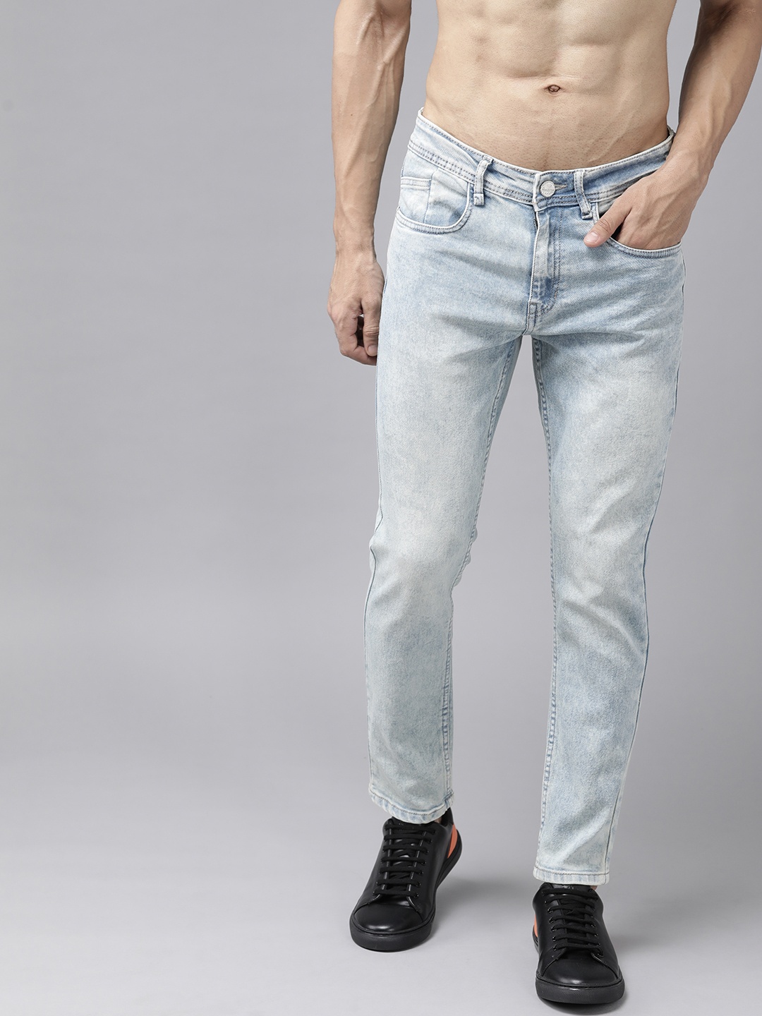 

Roadster Men Blue Slim Tapered Fit Light Fade Stretchable Jeans