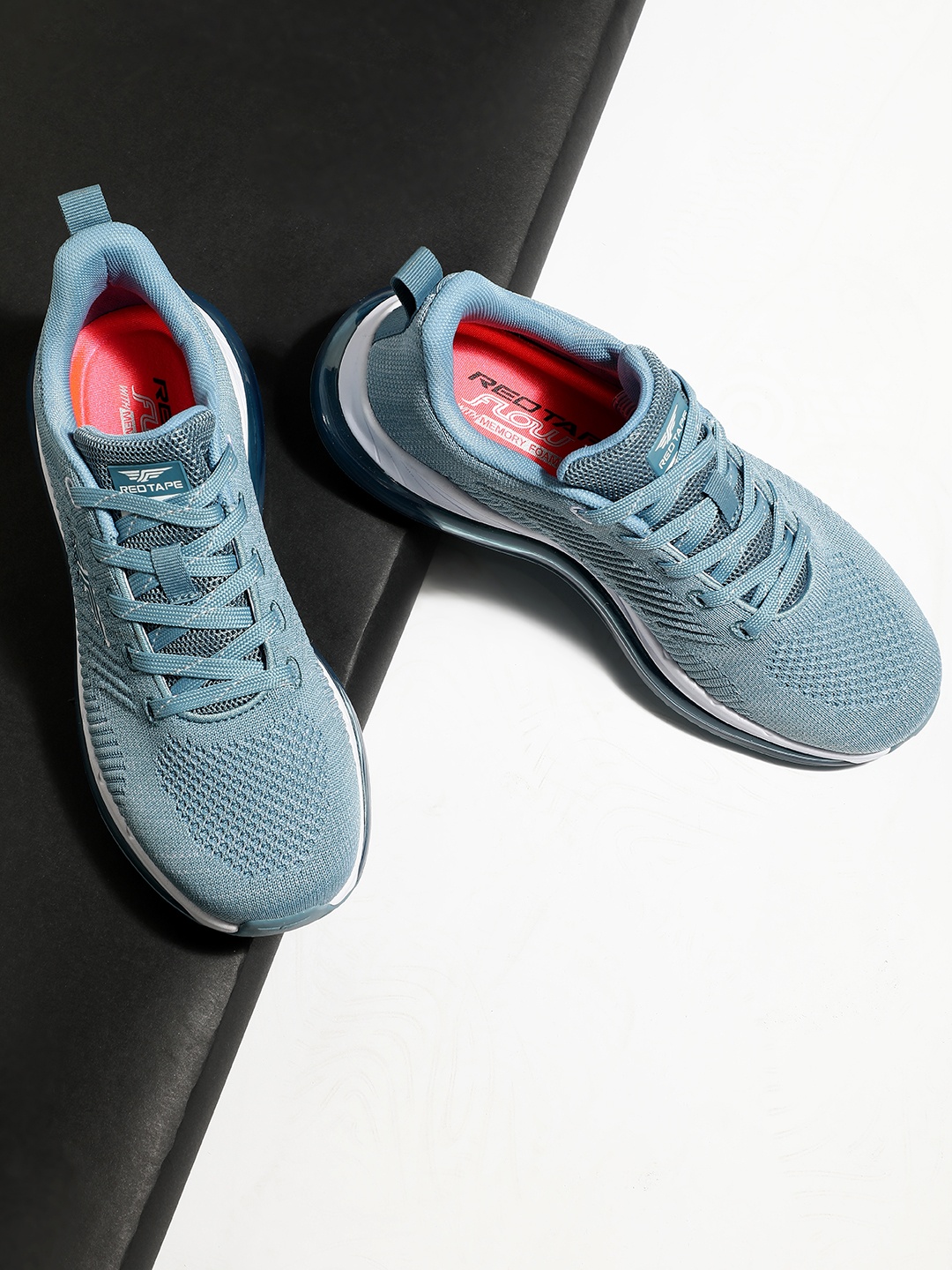 

Red Tape Women Blue Mesh Air + Walking Shoes