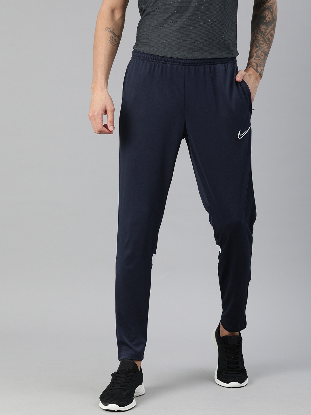 

Nike Men Navy Blue Solid Dri-FIT ACD21 KPZ Football Track Pants