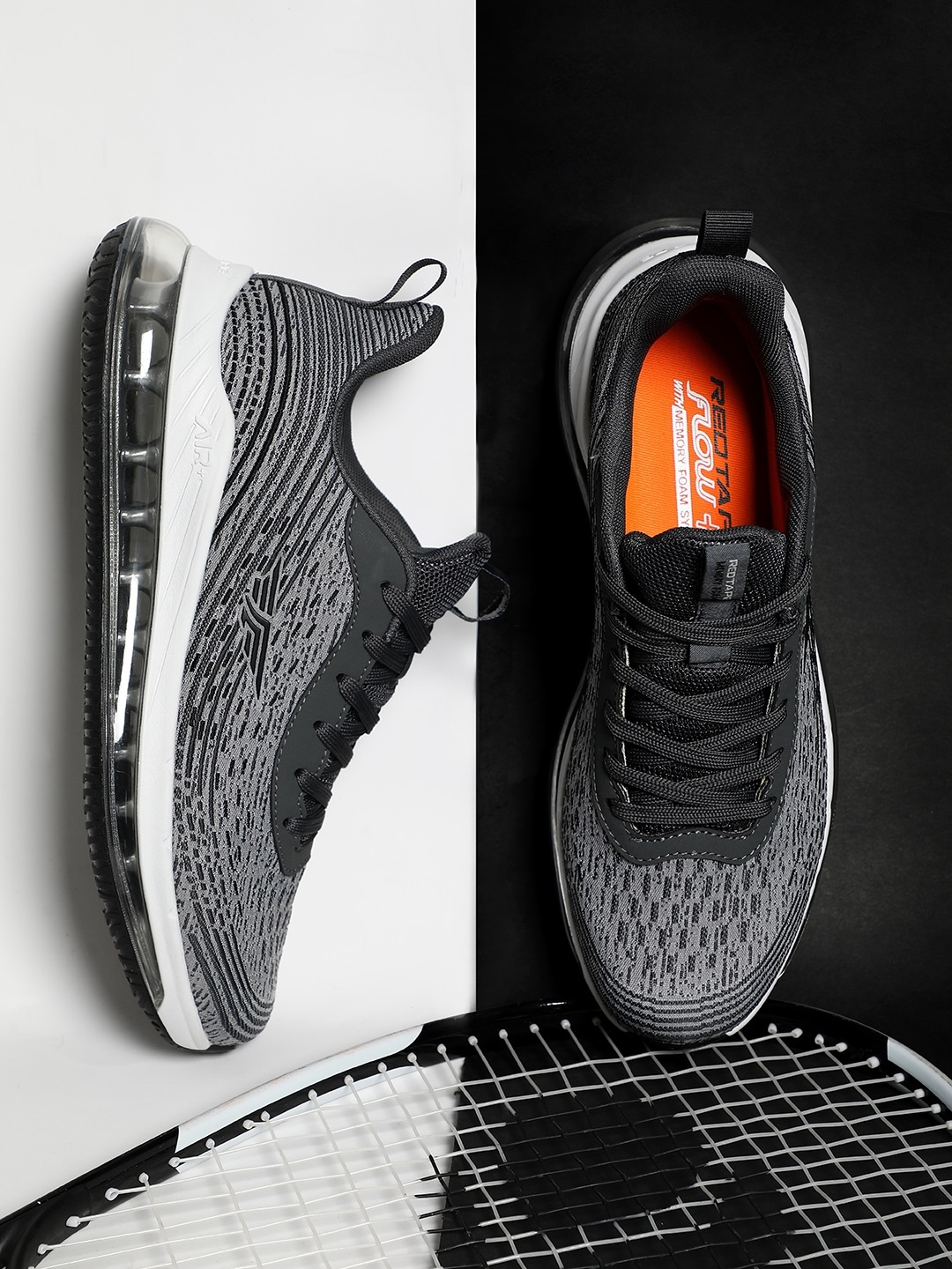 

Red Tape Men Grey Mesh Air + Walking Shoes