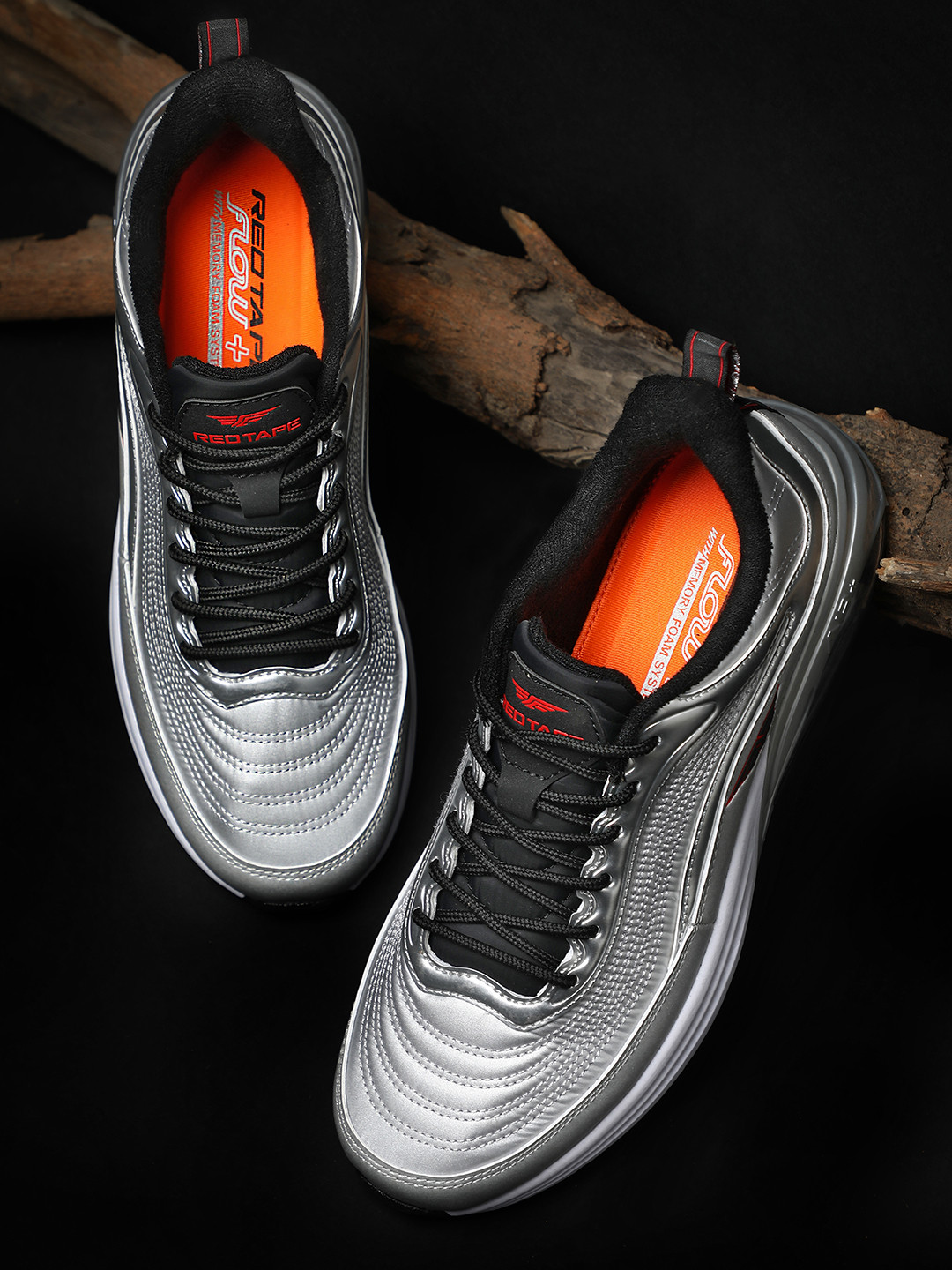 

Red Tape Men Grey Mesh Air + Walking Shoes
