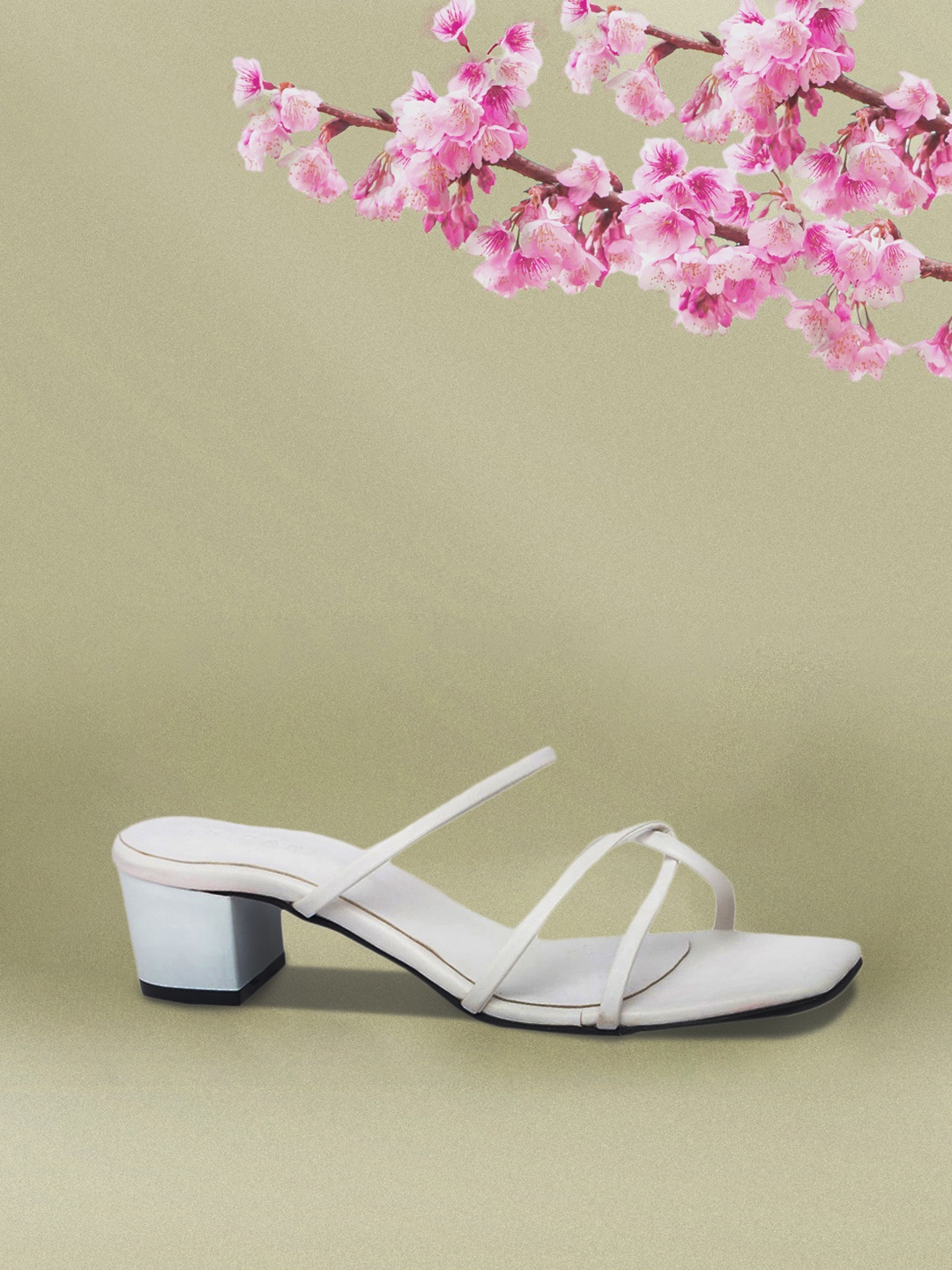 

ERIDANI Vivian Strappy Heels, White