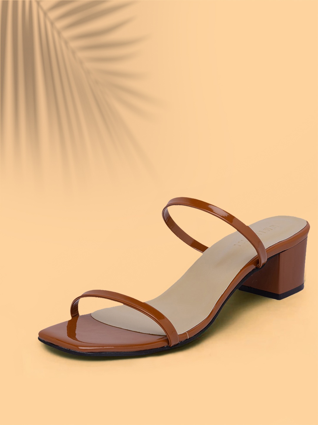

ERIDANI Women Tan Solid Sandals
