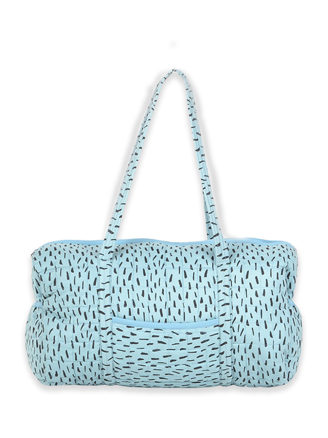 

Moms Home Kids Blue Printed Organic Cotton Diaper Bag