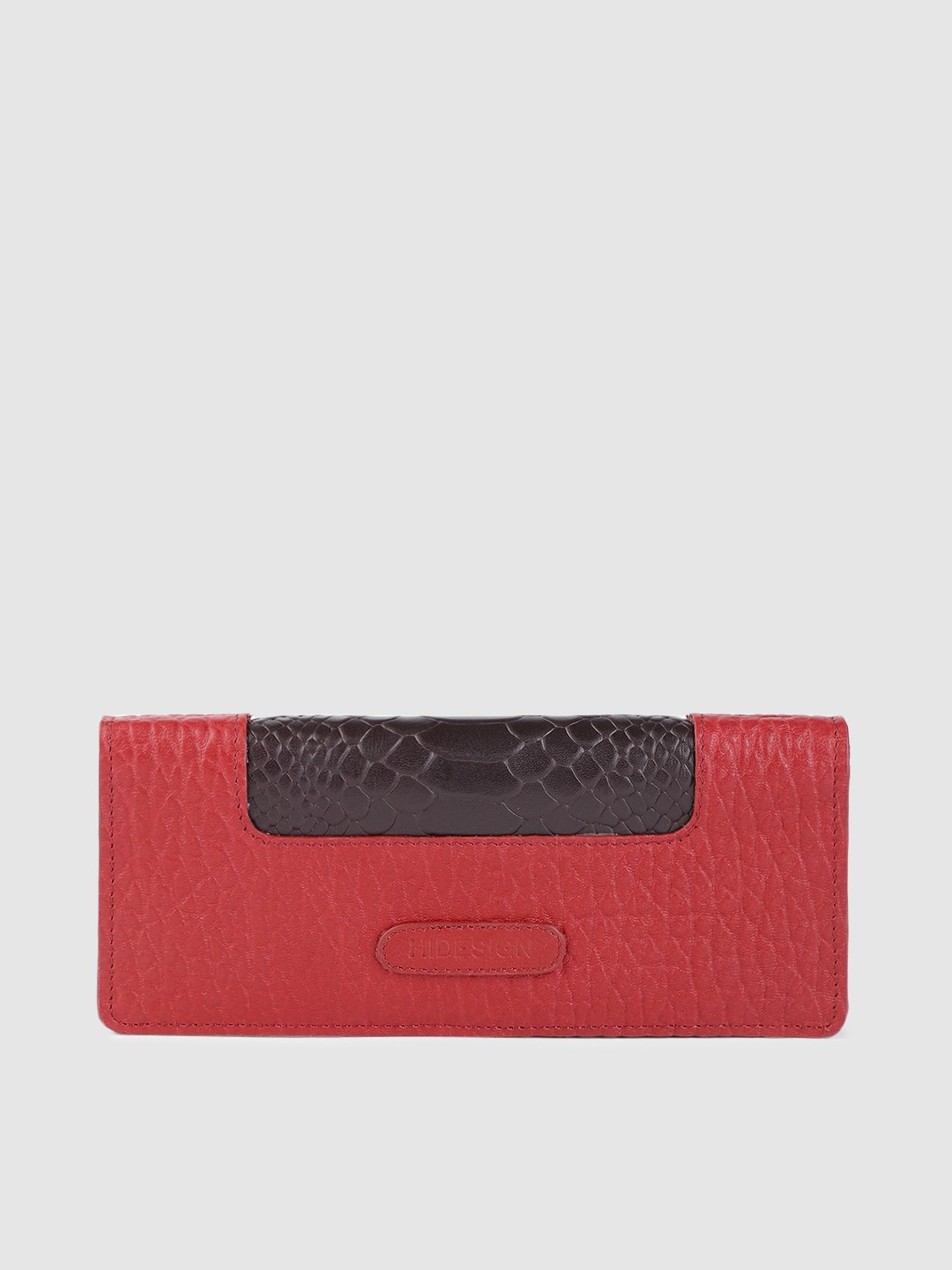 

Hidesign Women Red Textured OLIVIA W1 Leather Two Fold Wallet