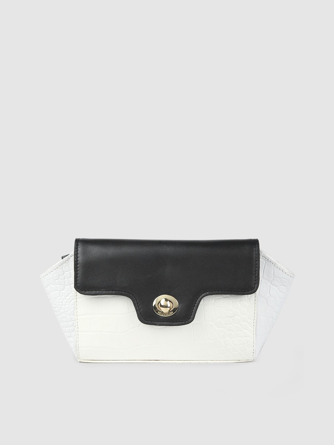

Hidesign White & Blue Textured EE ATRIA 04 Leather Purse Clutch