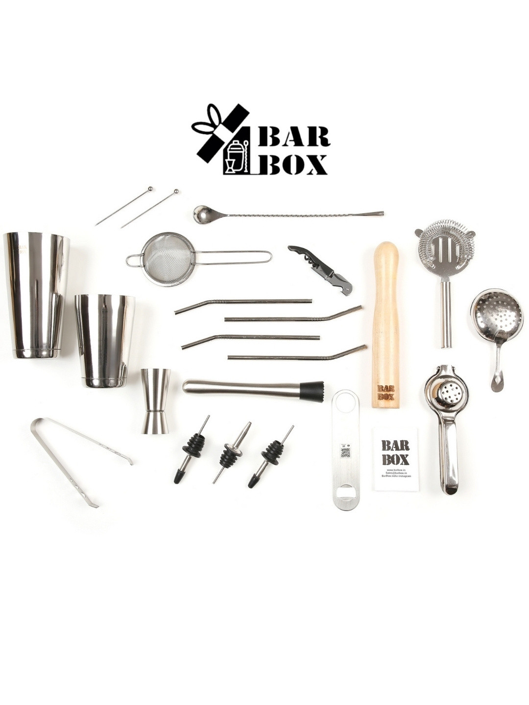 

BAR BOX Green & Steel-Toned Cocktail Portable Travel Kit Bag