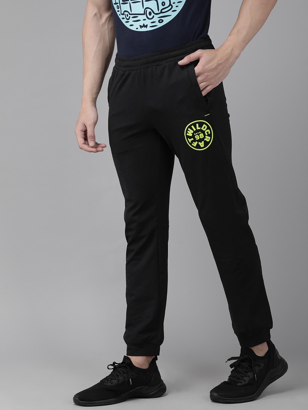 

Wildcraft Men Black off active 3 Slim Fit Track Pants