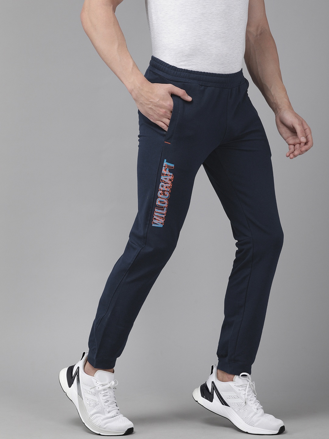 

Wildcraft Men Navy Blue Solid Off Active Track 2 Slim Fit Joggers