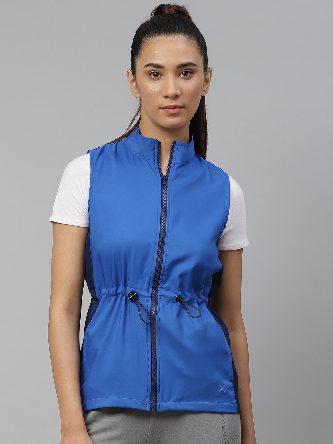

HRX By Hrithik Roshan Women Blue Solid Rapid-Dry Anti-Static Lifestyle Jackets